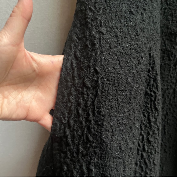 Lord & Taylor Black Textured Strapless Fit & Flare Pocket Dress Sz XS - Picture 5 of 8